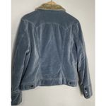 Gap Y2K Vintage  Velvet Sherpa Fur Lined Velvet Trucker Jacket Women's Size XL Photo 2