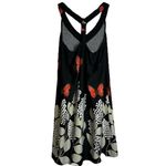 Funky‎ People black red gray white sleeveless dress soft polyester size small Photo 3