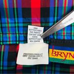 VINTAGE 90s Blue Red Plaid Midi Skirt Deadstock Holiday Christmas Size 8 New Photo 8