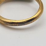 Vintage Avon Gold Tone & Faux Jade Cylinder Ring (6) Green Photo 7