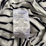 Motherhood  Maternity Black and White Striped Long Sleeve V-neck Tee Photo 5