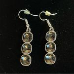 Statement Earrings, smokey rhinestones fashion earrings 2” Photo 1