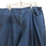 Ruby Rd. Cropped Denim Pants 22W Dark Wash Elastic Waist Pockets Casual Comfort Blue Photo 1