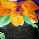 Lauren Ralph Lauren Sweater Womens‎ Medium Petite Black Bold Tropical Floral Size undefined Photo 5