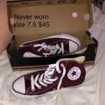 Converse Maroon Tall  Never Worn Photo 0