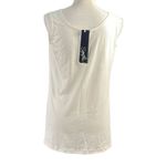 New Sympli Call It A Day Tank Top Shell Size 8 White Classic Minimalist Neutral Photo 1
