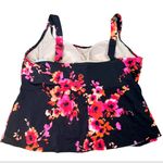 Swimwear For All Beach Belle Swimwear Black Floral Tankini Bra Top Size 22 Photo 1