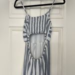Flying Tomato Striped Wide Leg Knot Front Sleeveless Jumpsuit Beach Nautical Photo 4
