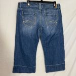 Maurice's  Blue Cropped Capri Women's Jeans Distressed Size 13/14 Photo 1