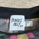 Princess Polly  Black Floral Mesh Top Photo 1