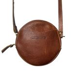 Portland Leather Nutmeg Small Circle Crossbody Bag Brown Photo 1