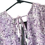 ASOS  Purple Floral Sleeveless V-Neck Summer Dress Women Sz 14 Photo 6