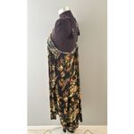 Free People  Garden Party Sundress Size Large Black Tassel Boho Lounge Photo 4