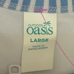 Outdoor Oasis Womens One Piece Swimsuit Size Large Floral Tropical Rashguard White Photo 4