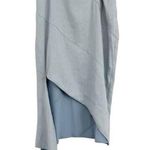 Off-White Spiral Draping Slit Skirt Baby Blue size 6 Photo 0