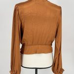 DO+BE Top S Blouson V Neck Popover Long Sleeve Party Cocktail Sexy Holiday Small Photo 4