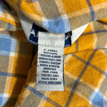 Arizona Jeans Arizona Jean‎ Co Yellow Blue Plaid Short Sleeve Button Front Blouse Size XXL Photo 3