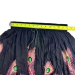 Shoreline Vintage  Sequined Peacock Feather Boho Maxi Skirt Photo 7