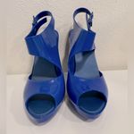 Melissa  Amazonista II Blue Platform Heel Sandals Size 8 VGUC Photo 1