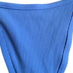 PacSun Swim Eco Blue Ribbed High Leg Bikini Bottom Size L Photo 4