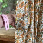 easel Women's Yellow Floral Halter Neck Sleeveless Midi Dress Size M Photo 6