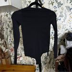 SKIMS  ESSENTIAL CREW NECK LONG SLEEVE BODYSUIT Color Onyx Size S M NWT Photo 2