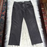 Free People  Washed Black High Rise Crop Jeans Photo 1
