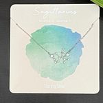 Sterling Silver Sagittarius Constellation Pendant 925  Dainty Necklace Photo 4