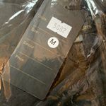 Lucy Paris Satin Ruffled Wrap Dress in Black Size Medium NWT Photo 3