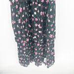 ASOS NWT  Womens Dark Moody Floral Print Flutter Sleeve Tiered‎ Maxi Dress Size 2 Photo 4