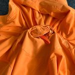 Lululemon Athletica Orange Raincoat with Hood and Water-Resistant Fabric Photo 9
