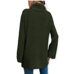 SheIn SZ S long green turtleneck sweater Photo 1