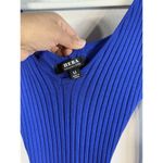 Hera Collection Women’s Royal Blue Ribbed Knit Long Sleeve Midi Dress Size M Size M Photo 8
