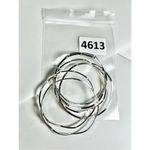 Set of 6 silver bangle bracelets Photo 4