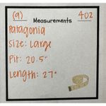 Patagonia  Shirt Womens Green Short Split Flutter Cap Sleeve Lightweight Large Photo 4