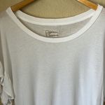 Current/Elliott White Ruffle Roadie Tee Photo 3