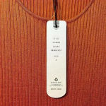 Olive & Oak Olive &‎ Oak Ribbed Rust Orange Maxi Dress with Side Buttons Sleeveless E58 Photo 4