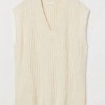 H&M White Knit Sweater Vest Photo 0