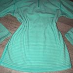 Patagonia Green and white striped Half zip fleece sweatshirt XXL Photo 4