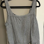 A New Day Monochrome Gingham Tank Top Photo 0