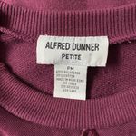 Alfred Dunner Vintage ‘90s  Cottagecore Floral Embroidered Burgundy Sweatshirt Photo 4