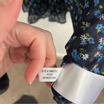 Madewell  Crinkle Georgette Mini Dress in Floral Blue Large Photo 9