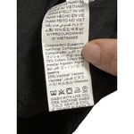 Source Unknown Black Ruffle Sleeve Peplum V Neck Top Women's Size M Photo 4