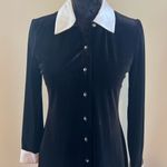 Vintage Ronni Nicole Petites Black Velvet Dress Size 6 Photo 3