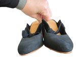 Soludos - Lani Bow Suede Heeled Mules Sz 9 Photo 4