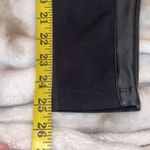 Nanette Lepore Women's Black Leggings Tuxedo Faux Leather Stripe Size XS Photo 3