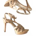 Joan & David ☼ Dakenyon Platform Stilettos Heeled Sandals ☼ Nude Patent Leather Photo 2