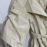 Pearl women’s trench coat 3/4 length sleeve size xs Yellow Photo 7