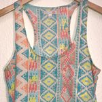 Gianni Bini Aztec Southwestern Tank Top Pastel Spring Vacation Resortwear Photo 1