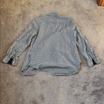 Talbots  Black/White Gingham Button Down Top SIZE S Photo 4